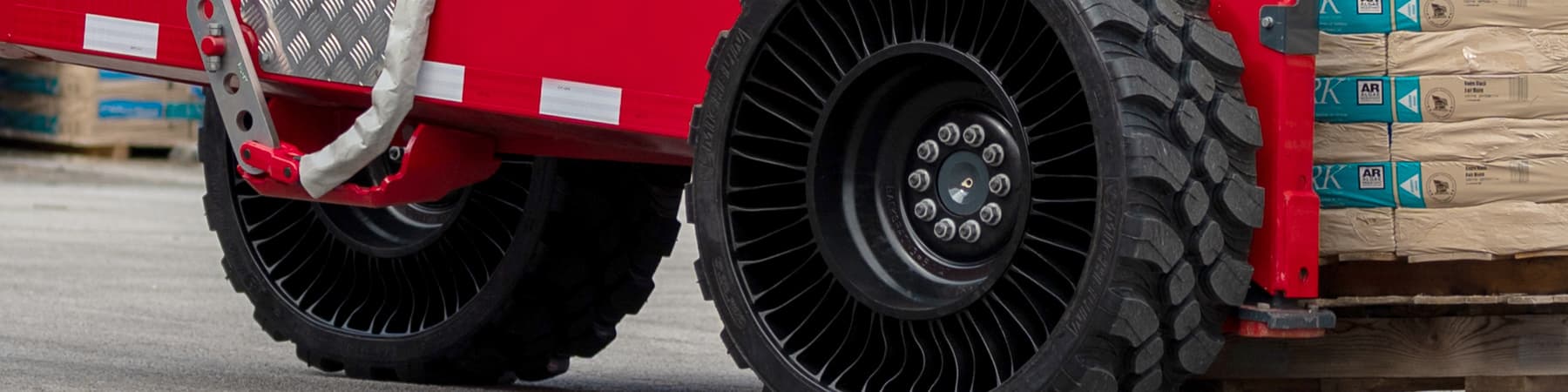 Michelin X Tweel TMF tires for truck-mounted forklifts