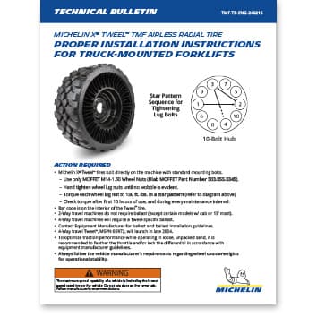 Tech Bulletin: Michelin Tweel TMF